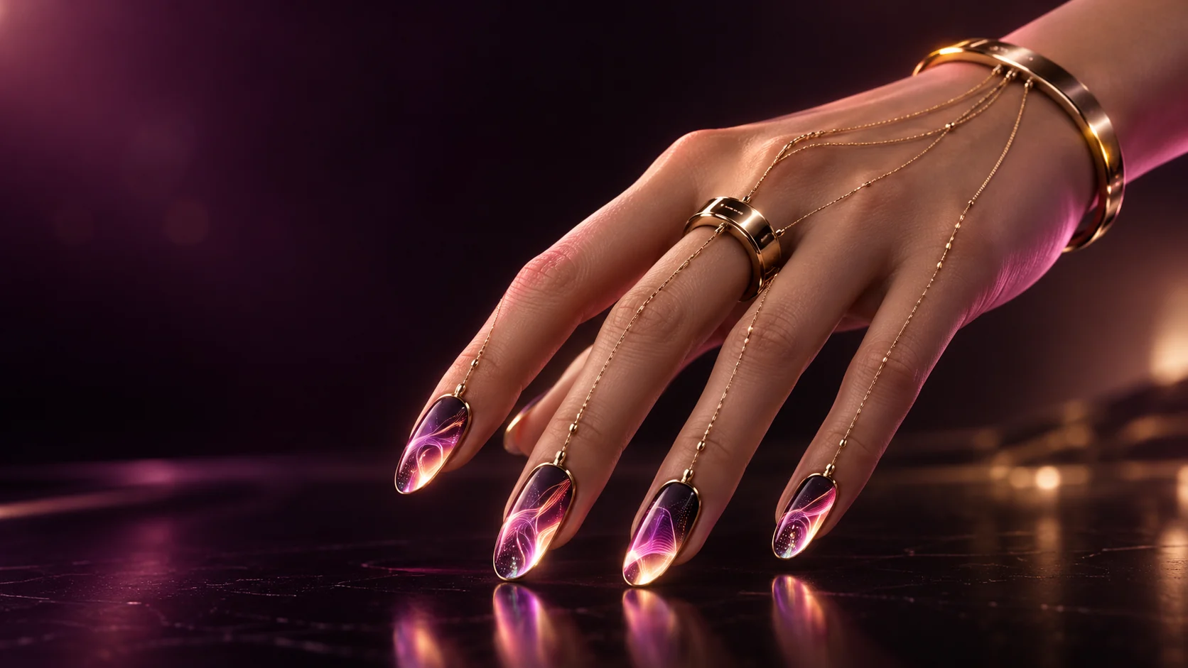 Concept illustration for Living Nails, a proposed design in development