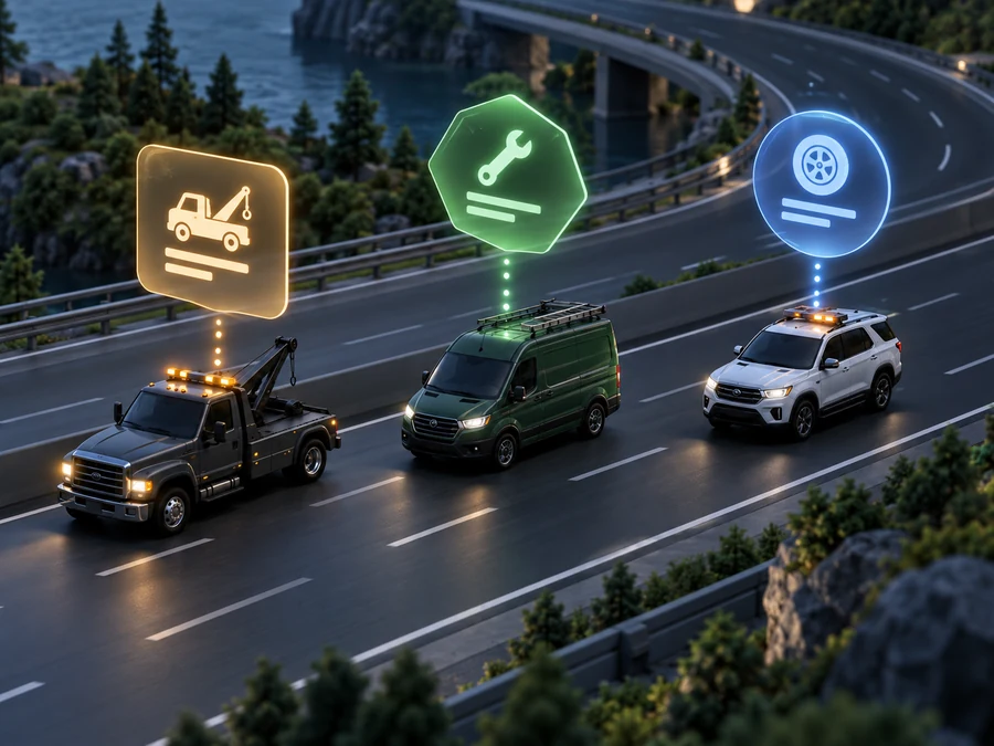Different vehicles receiving individualized offers for different assisting roles